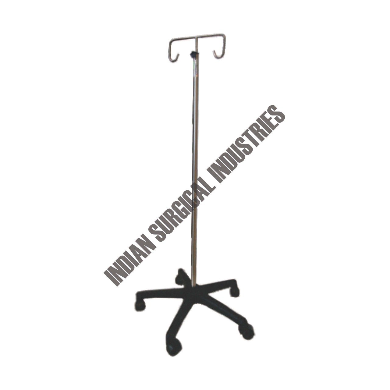 Stainless Steel I.V Stand With Plastic Base