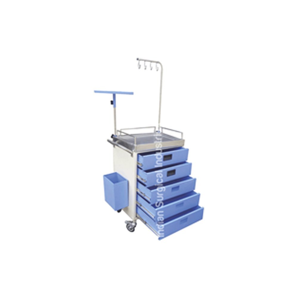 Medicine Trolley with 4 Drawers
