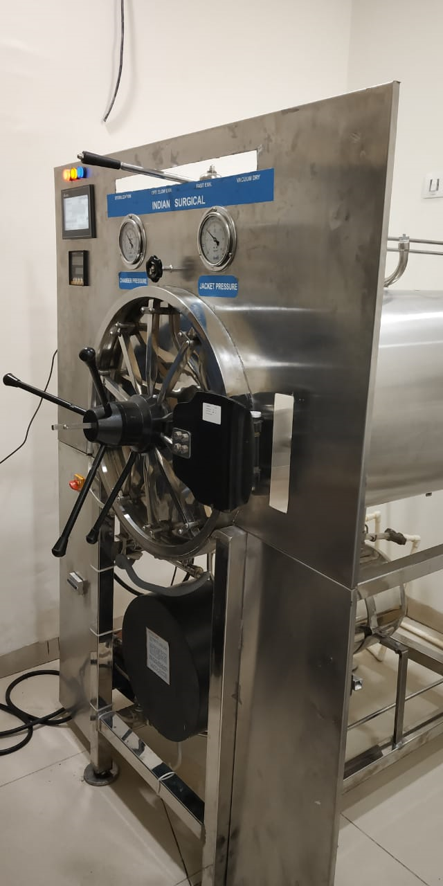 Autoclave Horizontal Cylindrical, Triple Wall ,Fully Automatic with PLC Based, HMI, touch panel & printer thumbnail 8