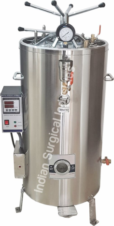 Autoclave Vertical Triple wall SS Radial Locking with Digital controller thumbnail 6